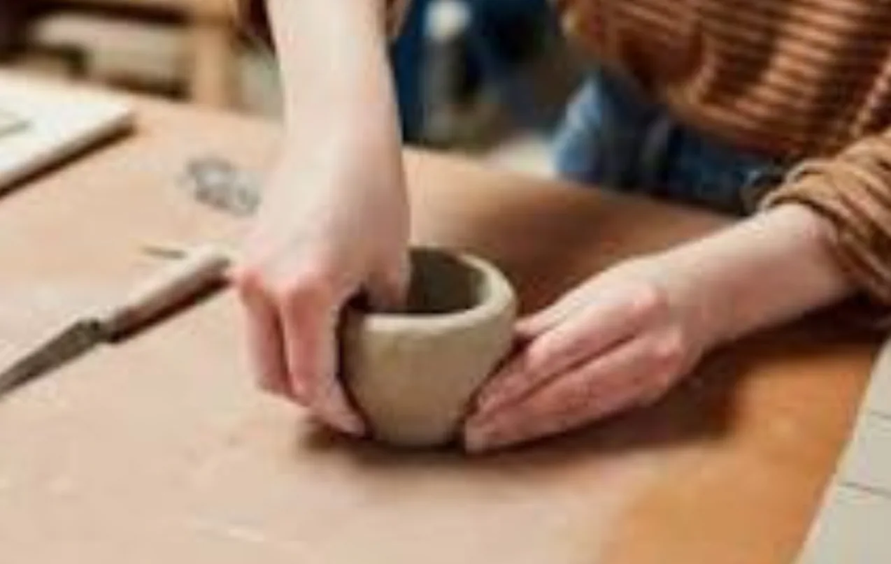 Pinch pot pottery pieces